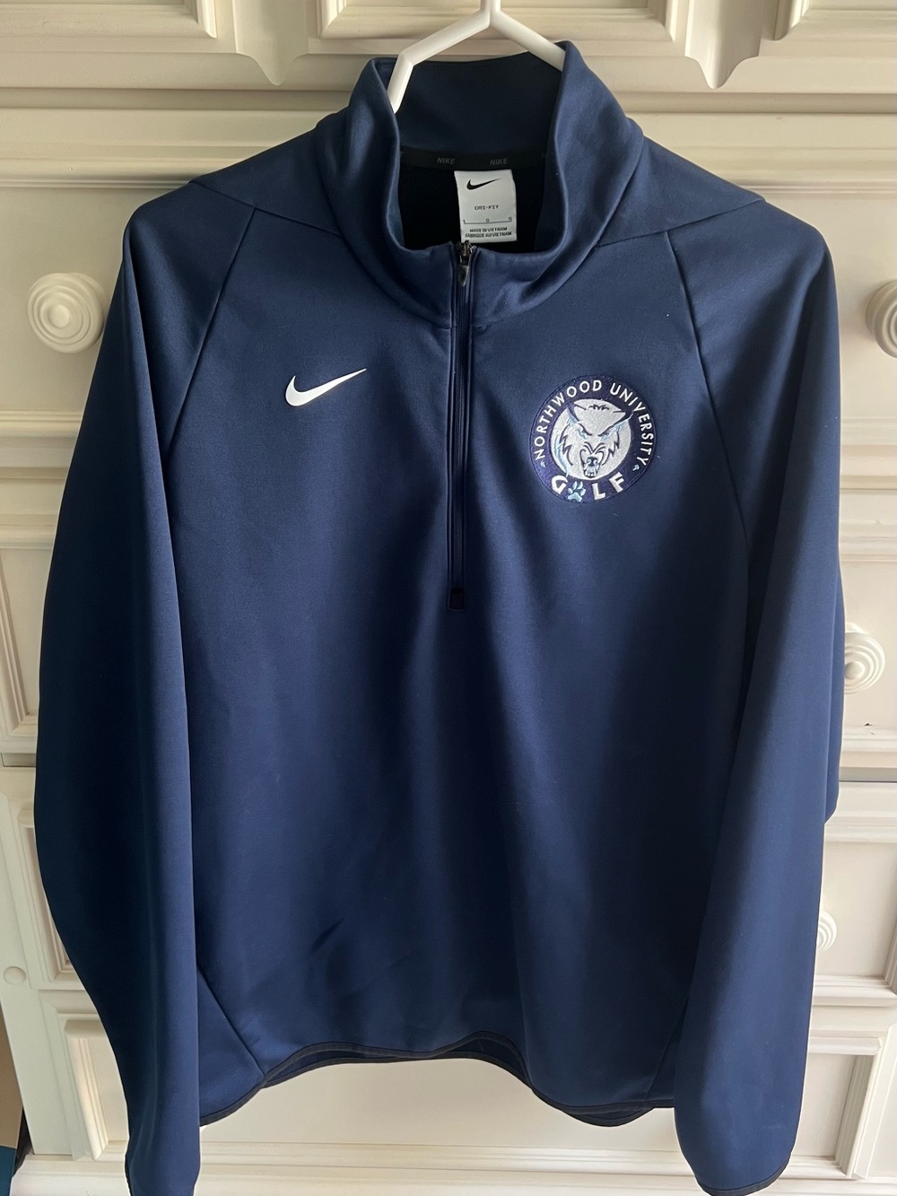 Nike Navy Blue Northwood University Golf Quarter-Zip Pullover